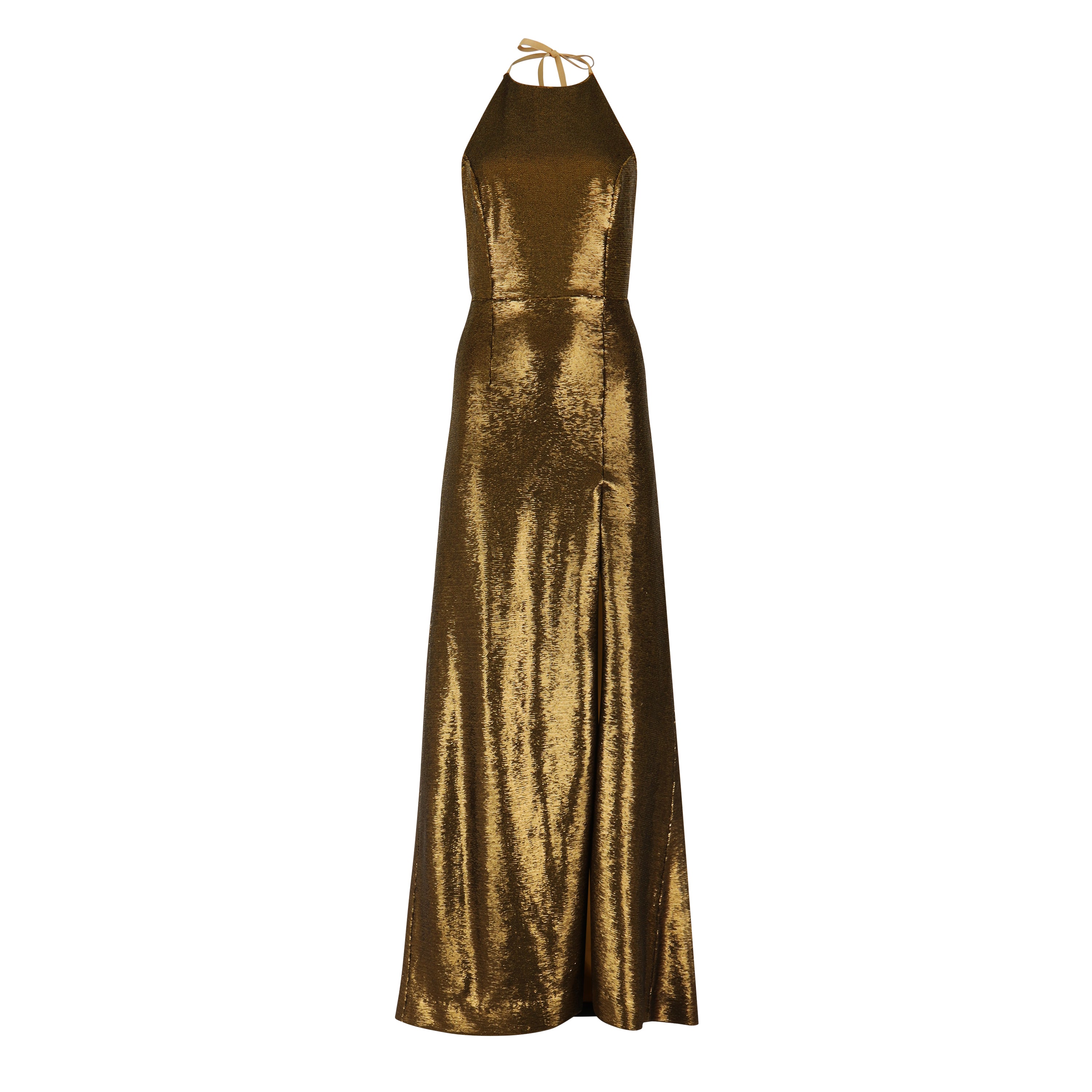 Golden Liquid Sequin Gown