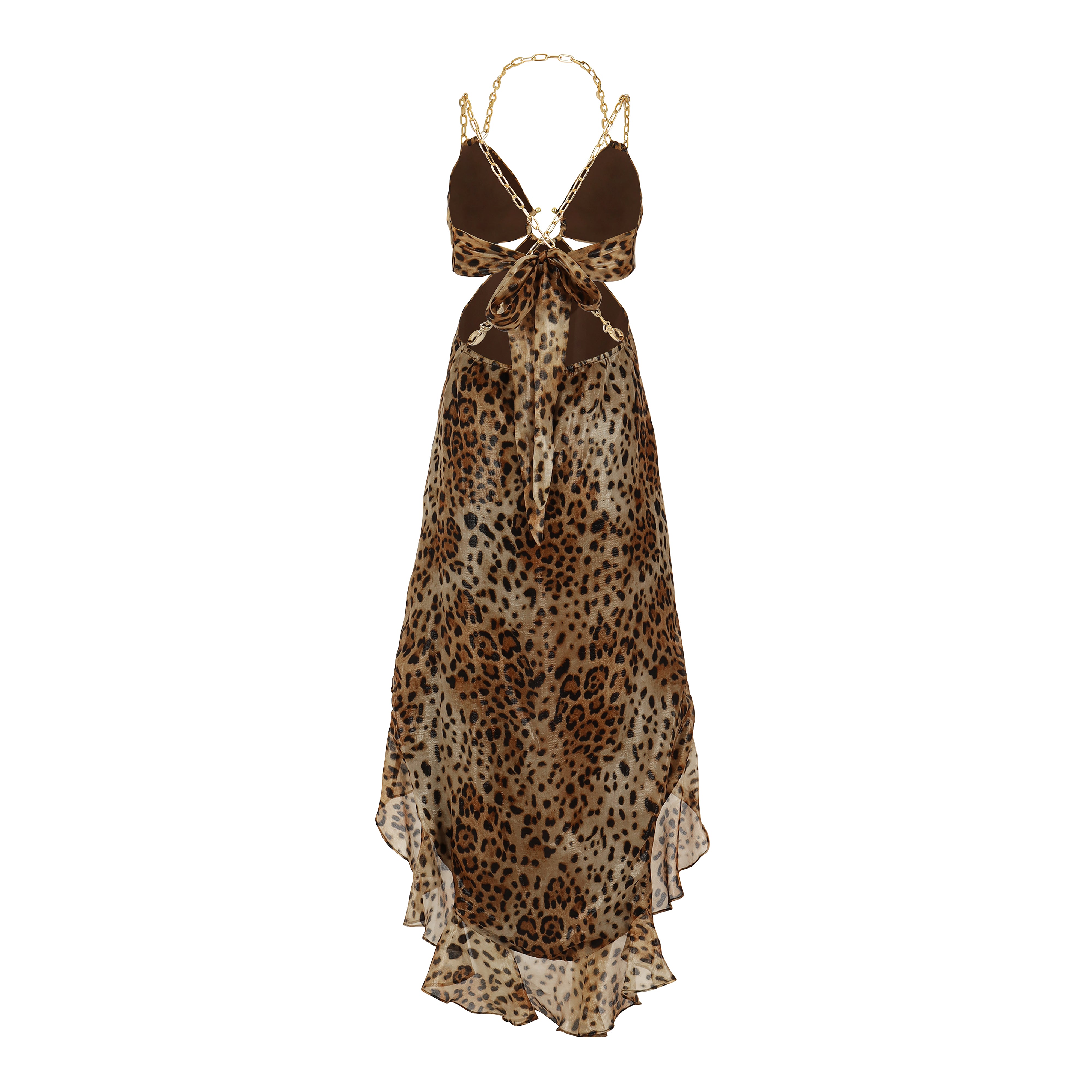 Leopard Halter Dress