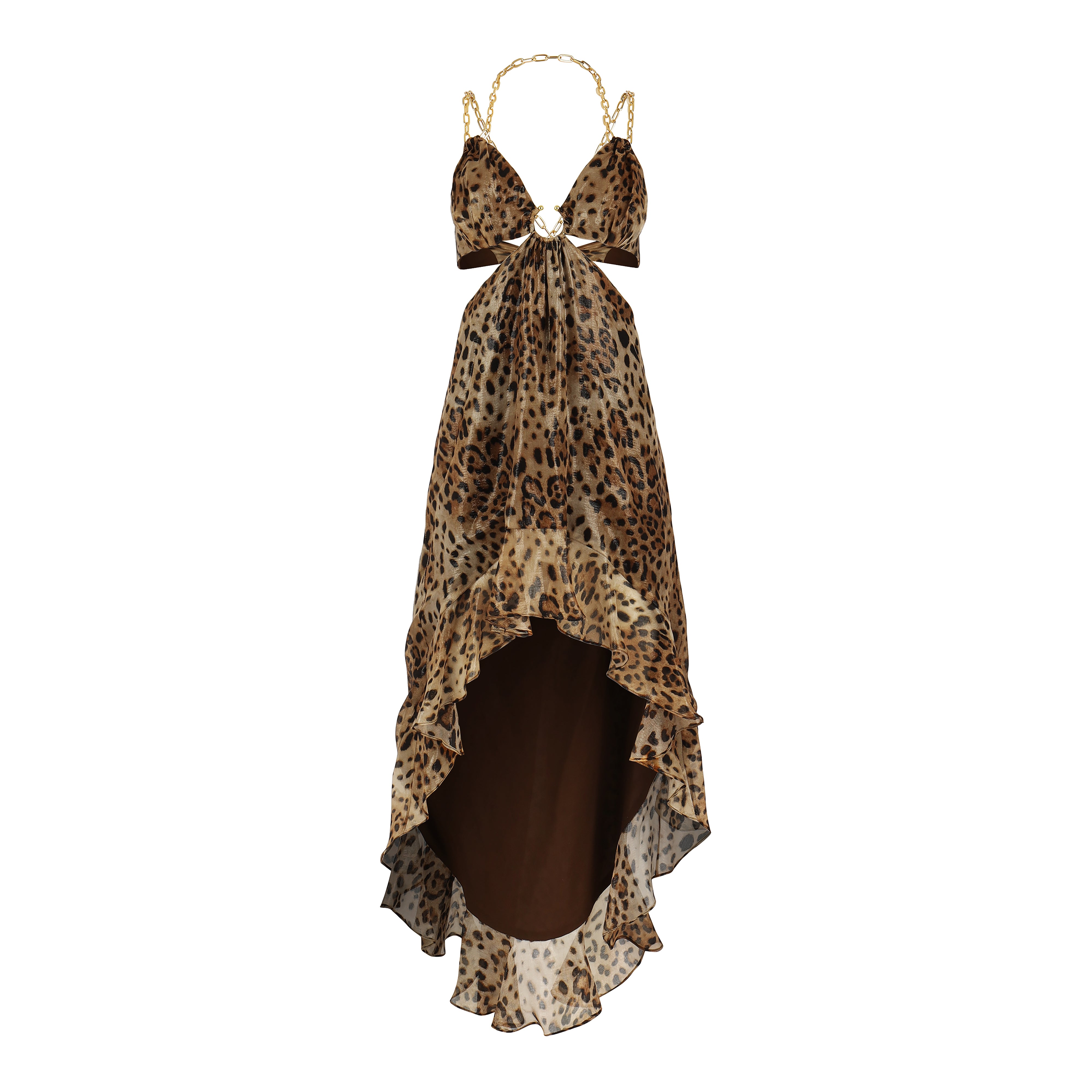 Leopard Halter Dress