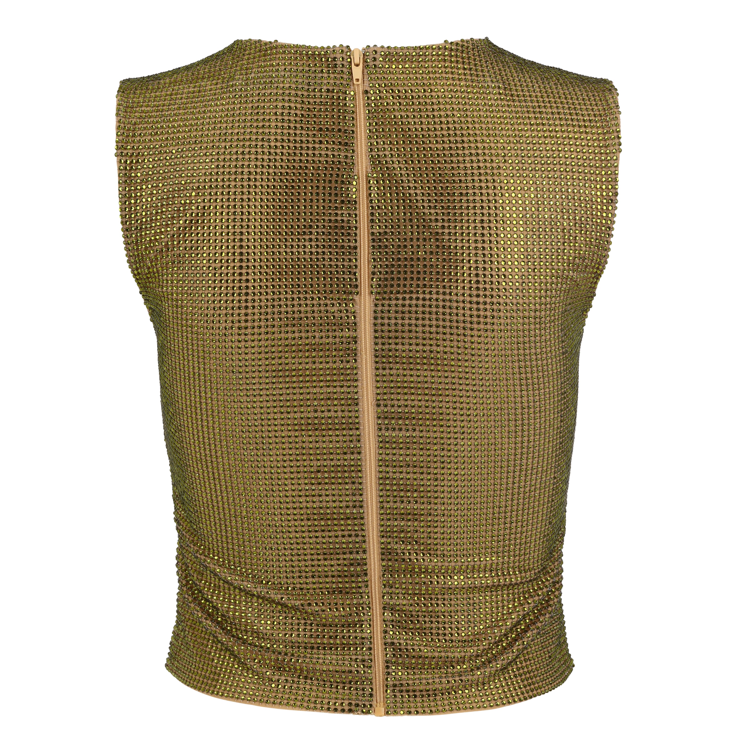 Olive Crystal Tank Top