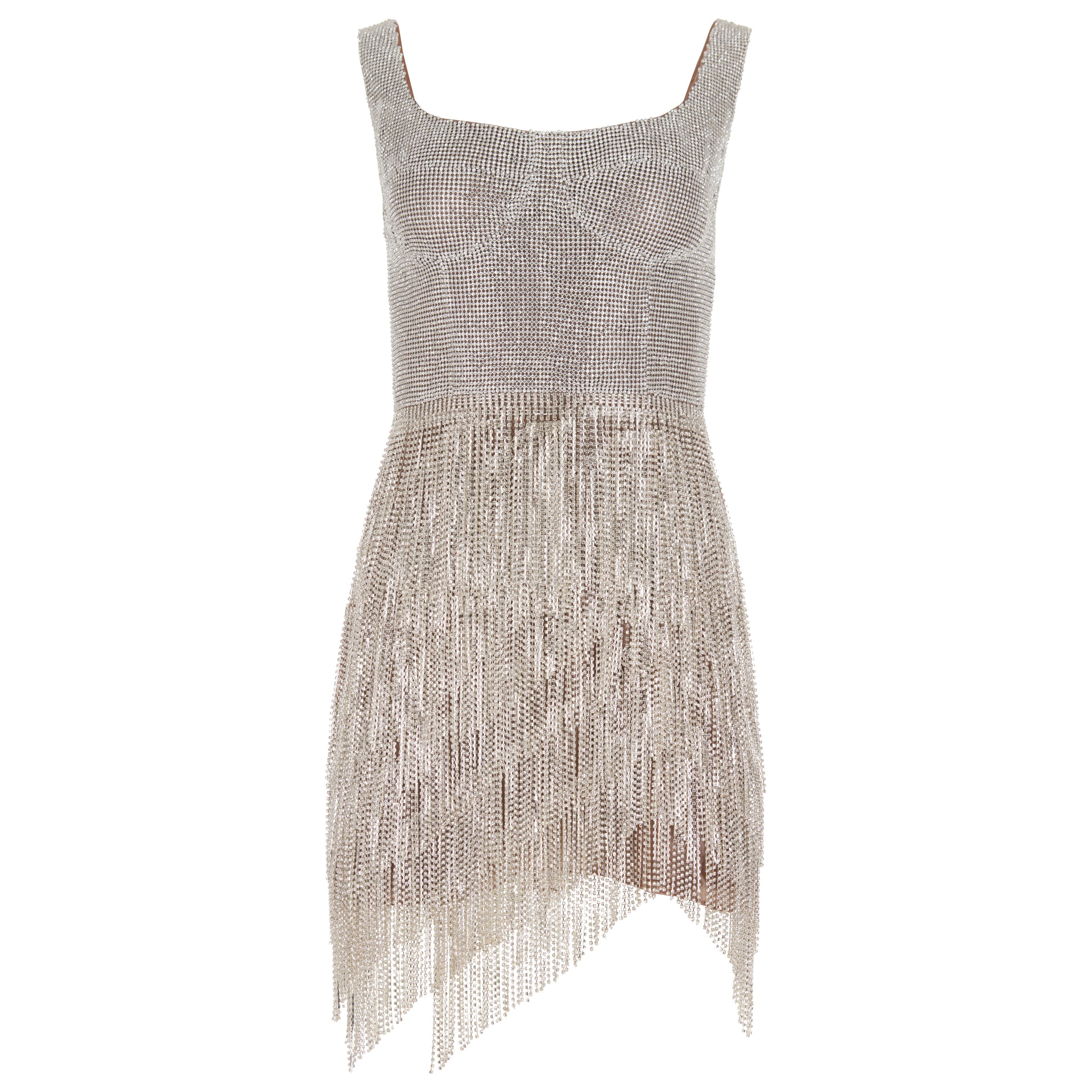 Denim dress with crystal fringe Denim Fringe Dress With Adjustable Belt  Straps on Luulla