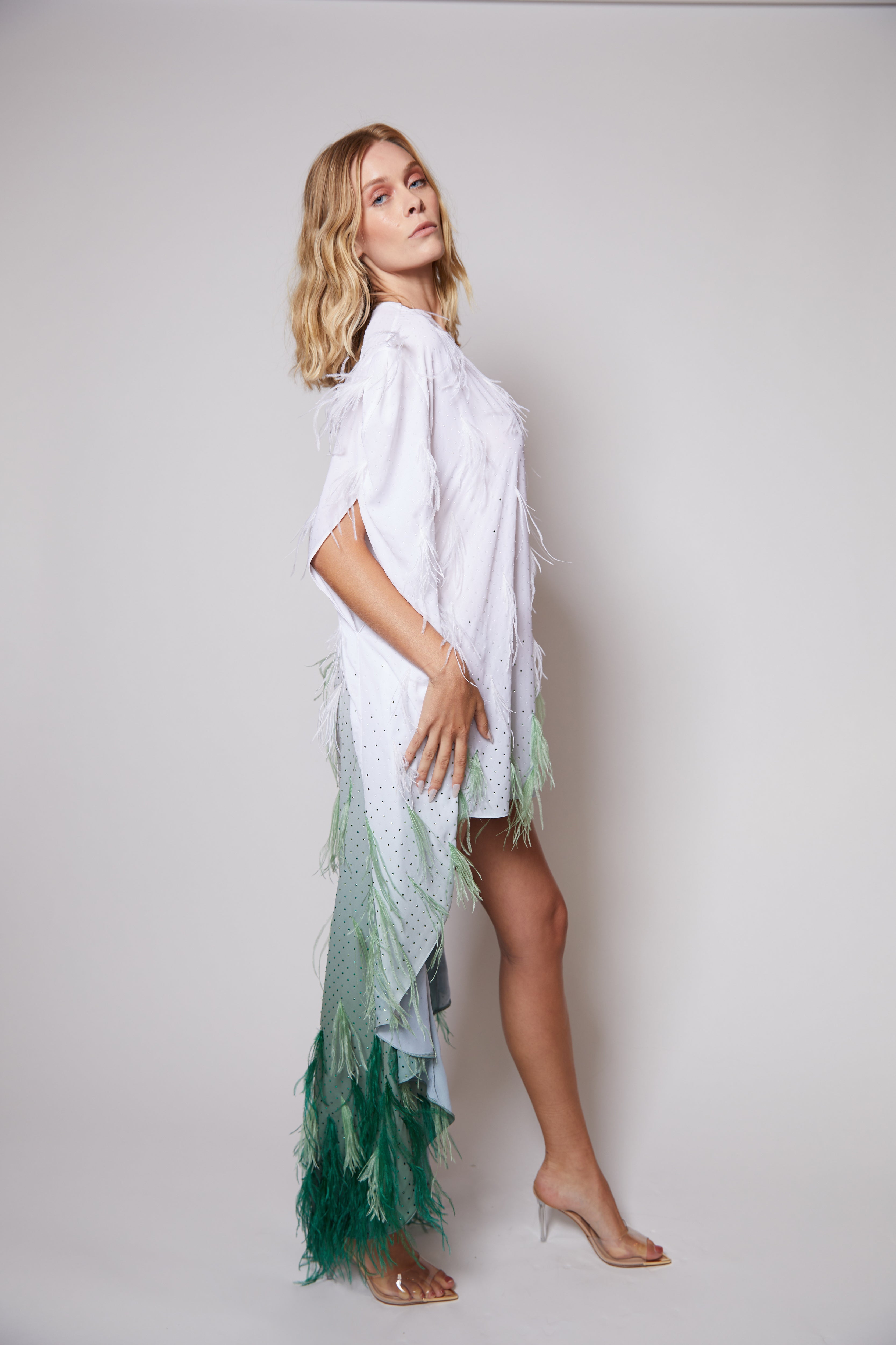 Look Eighteen: Ombre Crystal Kaftan
