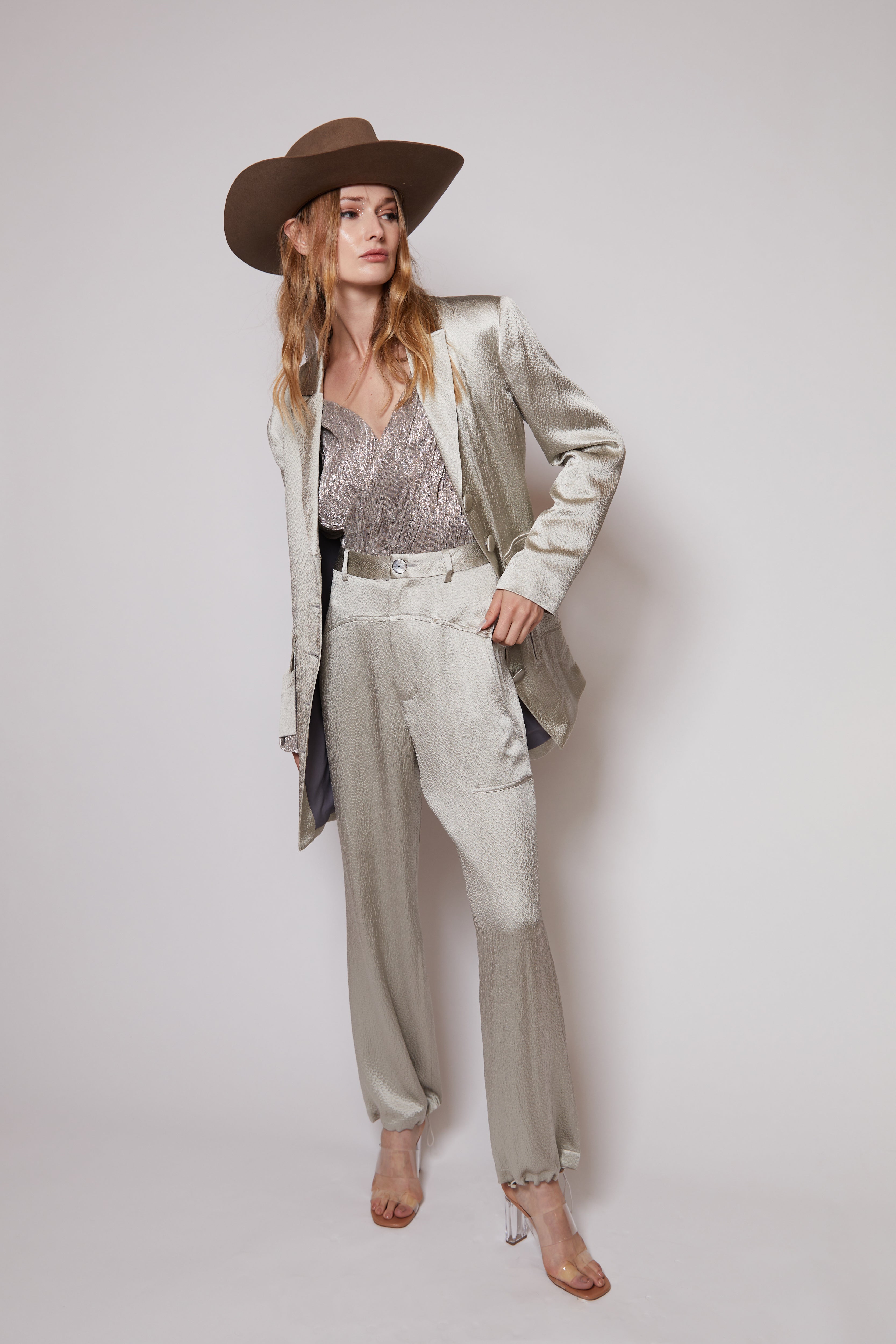 Look Five: Hammered Silk Hannah Pant