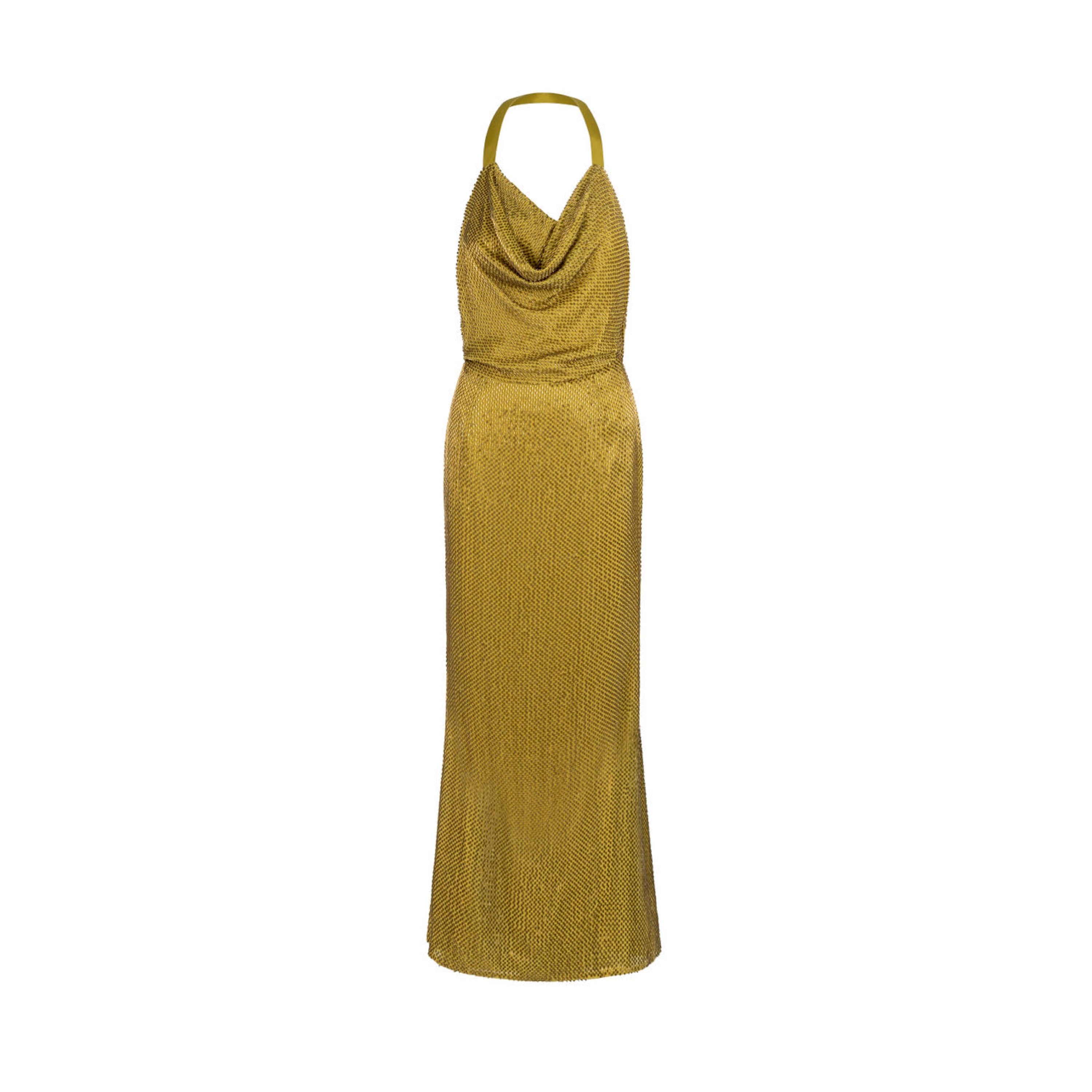 Bugle Bead Cowl Gown