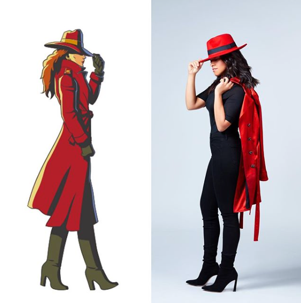 Carmen Sandiego Poster Cavanagh Baker Ava Red Trench Coat