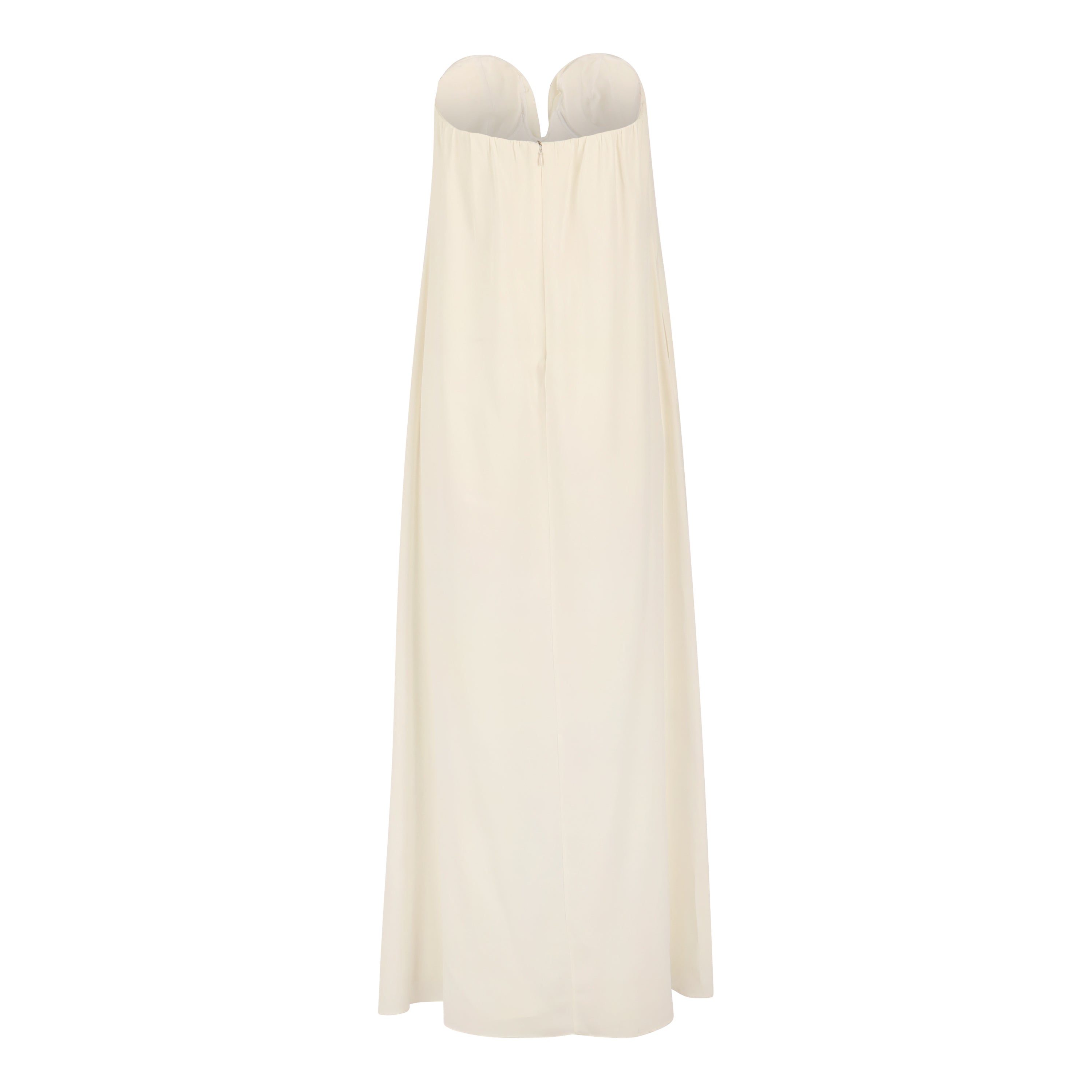 White Strapless Hidden Corset Dress