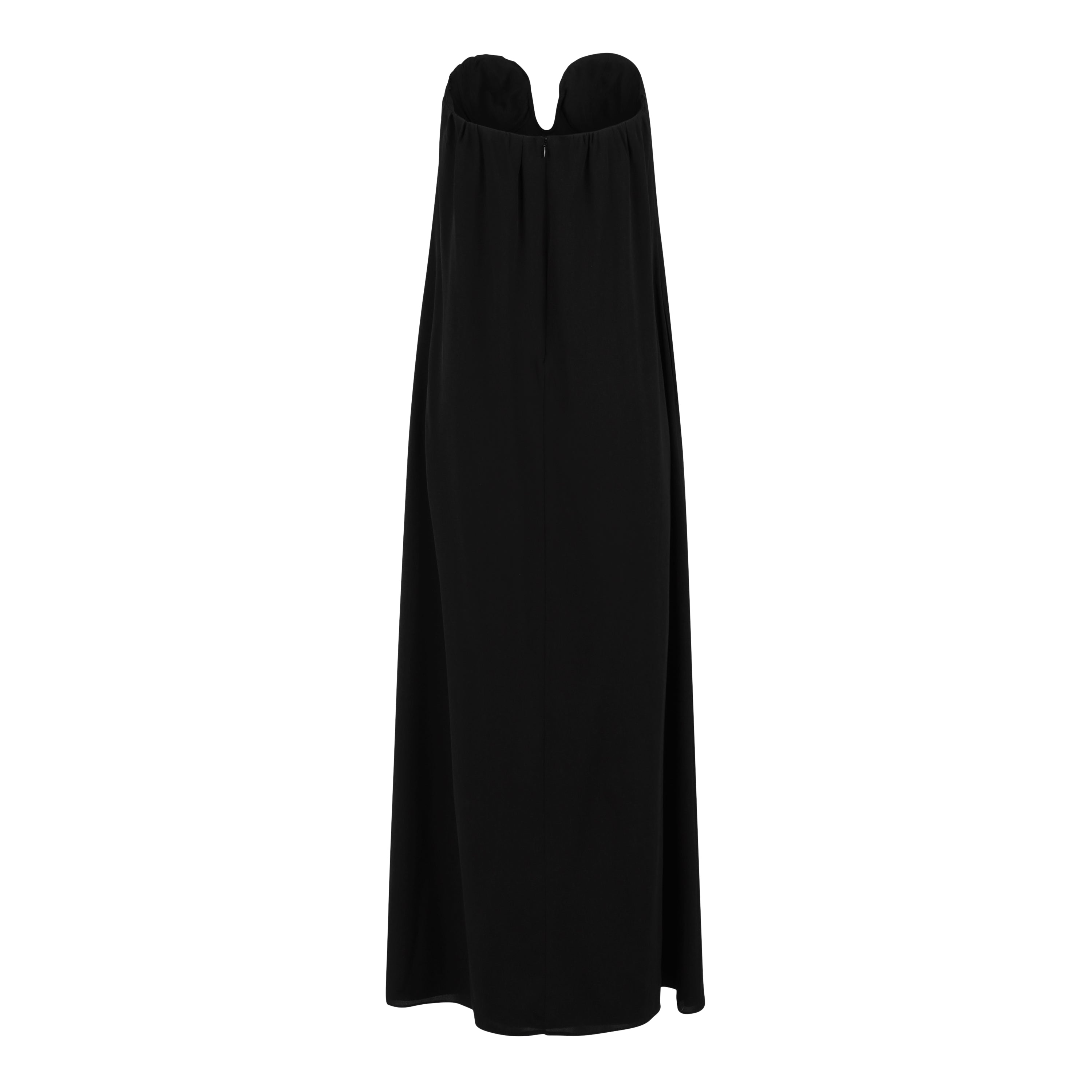 Black Strapless Hidden Corset Dress