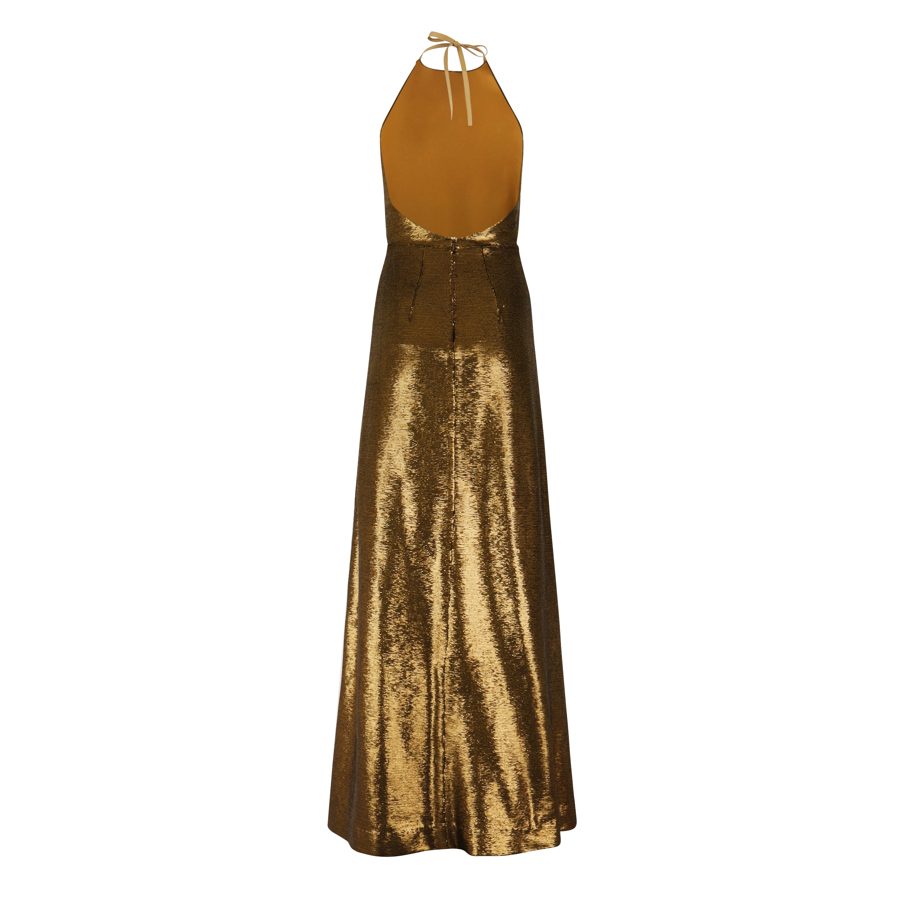 Golden Liquid Sequin Gown