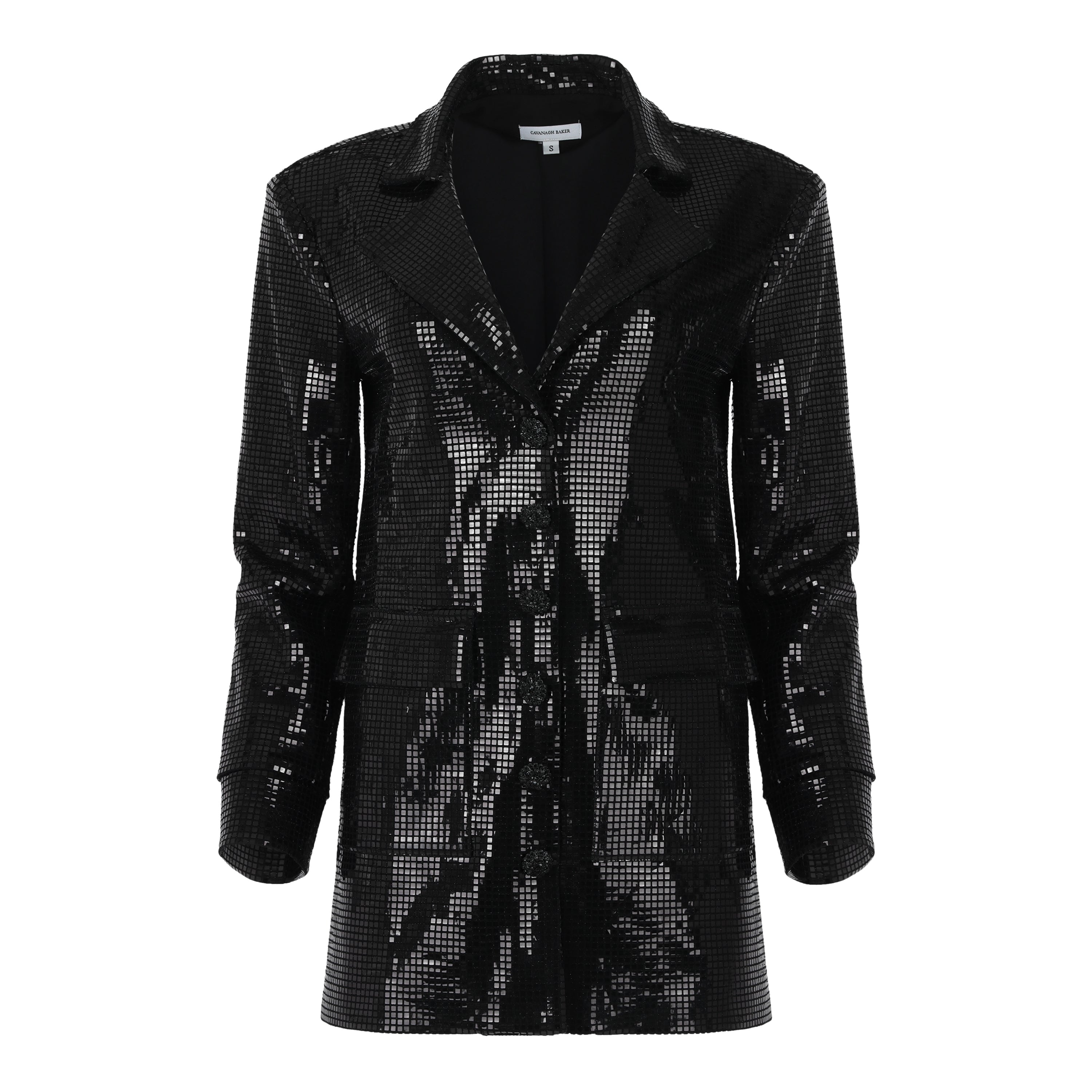 Black Disco Ball Boyfriend Blazer